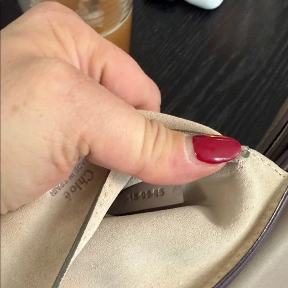 Chloe Gray / Tan and Gold Crossbody Bag - Picture 14 of 15